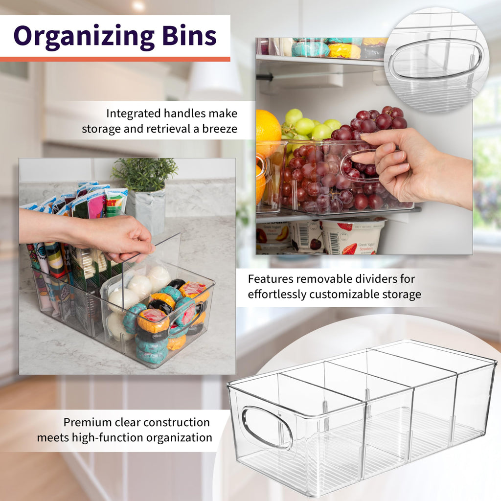 Pantry Organizers and Storage and Cabinet Organizer, 2 Pack
