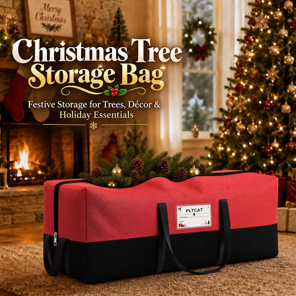 Christmas Tree Storage Bag, Fits 8 Ft Artificial Trees, Red