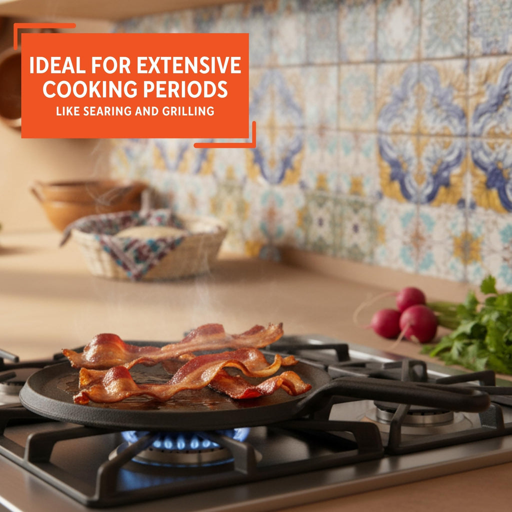 9.5 Inch Cast Iron Preseasoned Comal