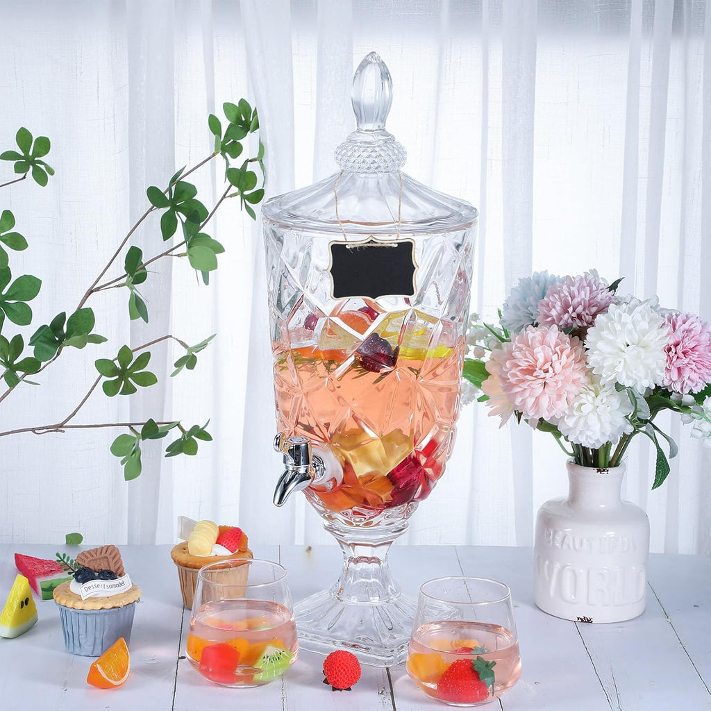 For Party 1.3 Gallon, Clear, with Spigot - Set of 2