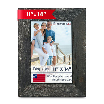 Farmhouse Picture Frame 1 1/2 inch, 11x14, Smokey Black