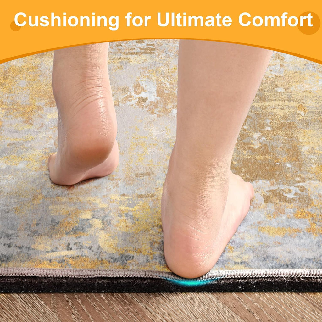 2x6 Non Slip Runner Rug Pad Gripper 1/4" Thick Cushioned Carpet Pads
