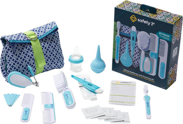 Deluxe Baby Healthcare and Grooming Kit, Arctic Blue, Newborn Baby Essentials, One Size, 25 Pieces