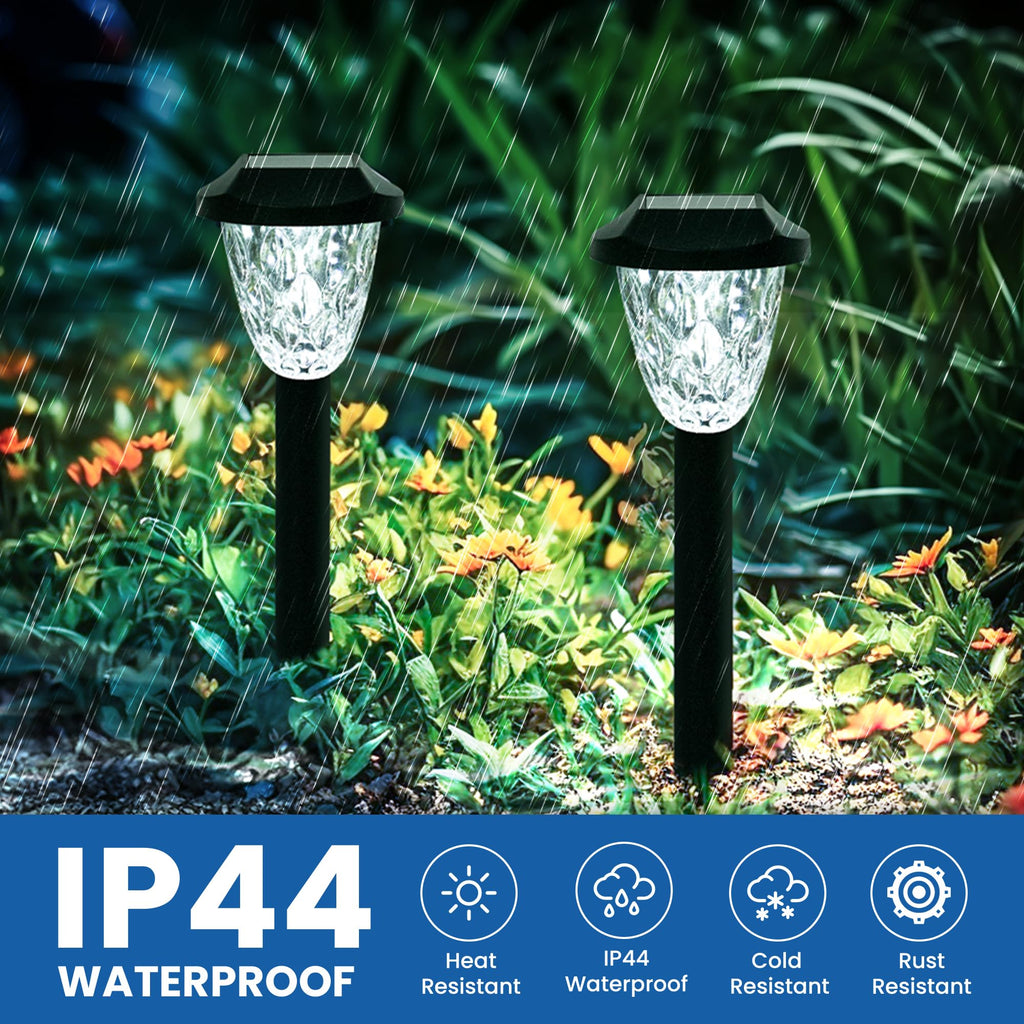 Cool Outdoor Solar Garden Path Lights, Waterproof 16PK