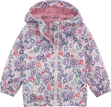 Toddler Girls' Water-Resistant Fleece Lined Transitional Jacket