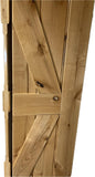 25.5 x 84 High Gloss Finished Rustic Alder Solid Wood Bifold Barn Door Assembled bi-fold barn Door R