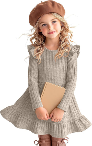 Toddler Girls' Long Sleeve Sweater Dress