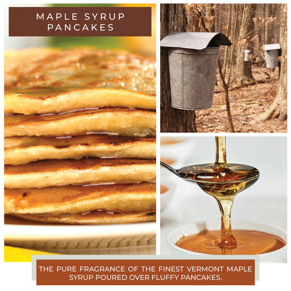 Maple Syrup Pancakes Mama Scented Glass Jar Candle (22oz) with Lid & True to Life Fragrance Made in USA