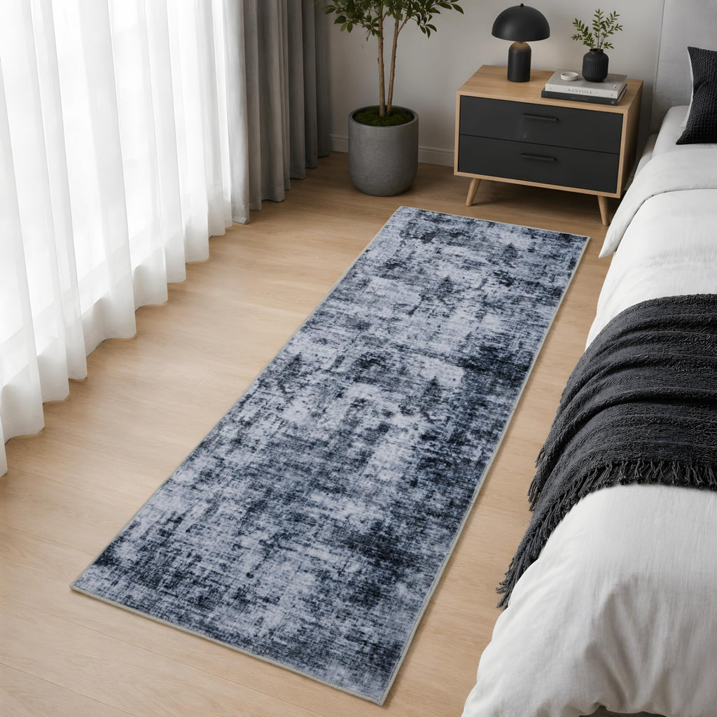 Abstract Kitchen Runner Rug Washable Non-Slip Bedroom Rugs