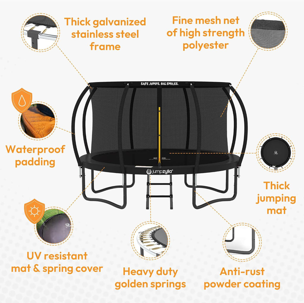 Outdoor Trampoline with Net for Kids 8FT 10FT 12FT 14FT 15FT 16FT