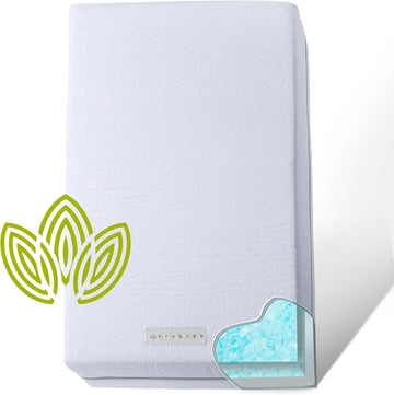 Organic Cotton Covered Dual-Sided Crib Mattress | 2-Stage Premium Memory Foam CertiPUR-US Hypoallergenic Baby
