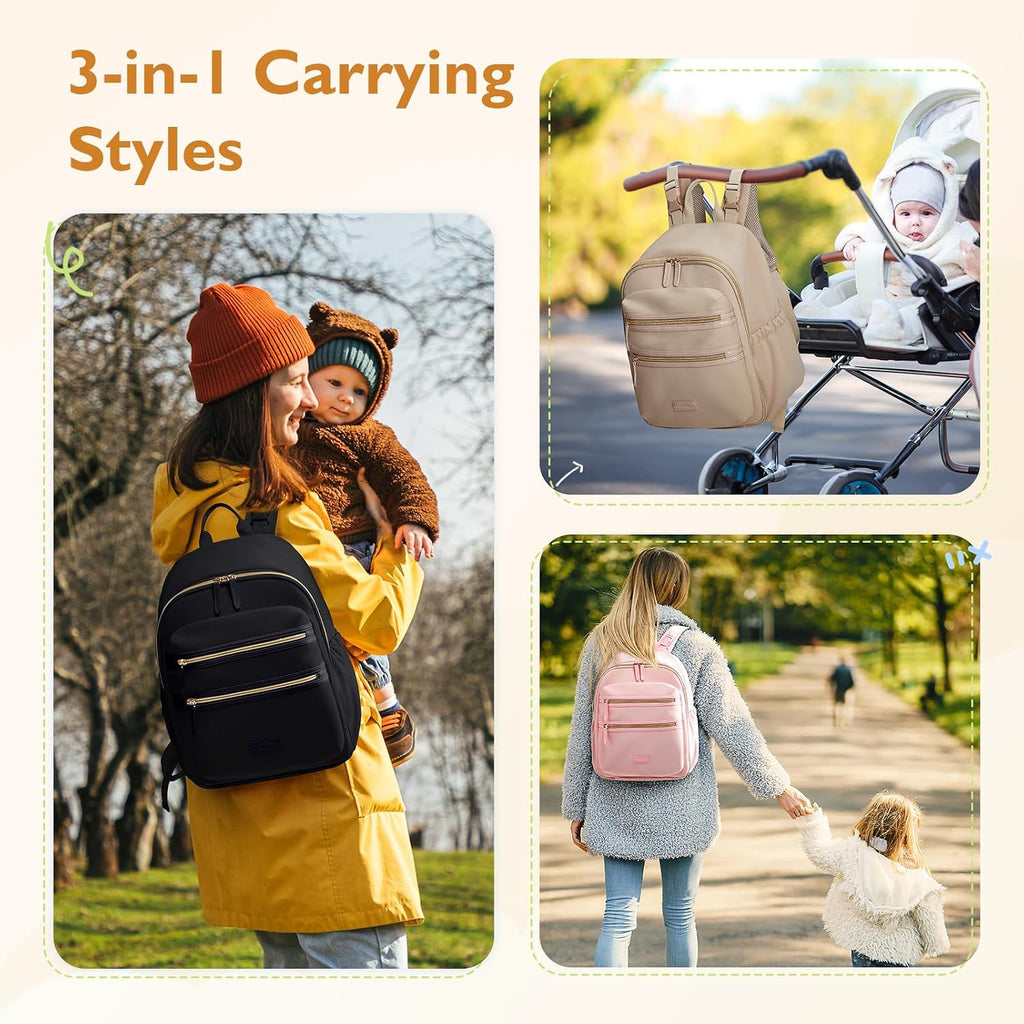 Diaper Bag Backpack, Neoprene Mini Travel Bag for Newborn