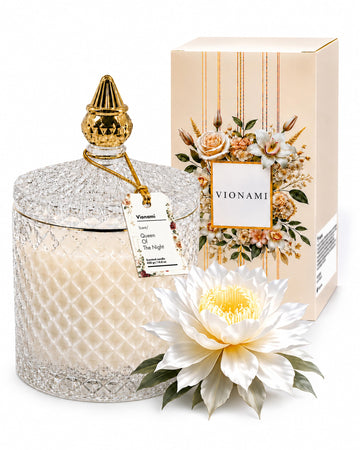 Queen of The Night Rare Flower Fragrance Luxury Scented Candle Gift