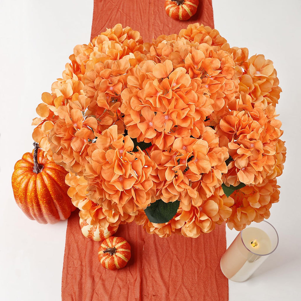 Fall Orange Artificial Bulk - 6 PCS Large 54 Heads