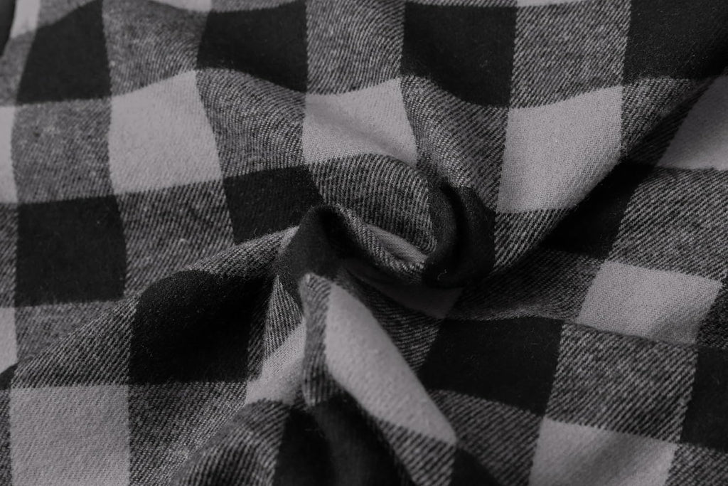 Boys Long Sleeve Flannel Plaid Shirt Button Down Shirts