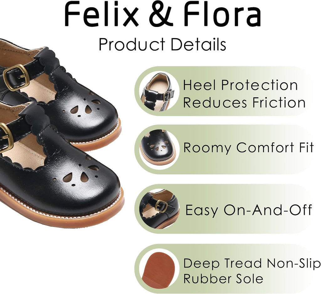 Toddler Little Girl Mary Jane Dress Shoes - Ballet Flats for Girl Party School Shoes