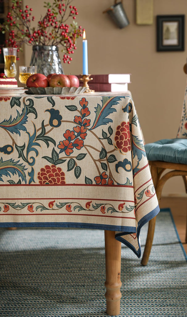 Designer Elegant French Tablecloth, Rectangular, 102"x63"