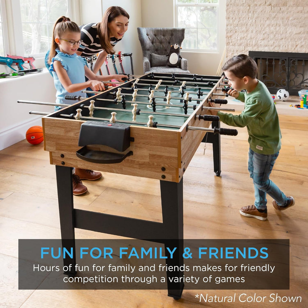 2x4ft Combo Game Table Set for Home, Game Room, Friends & Family w/Hockey, Foosball, Pool, Shuffleboard, Ping Pong