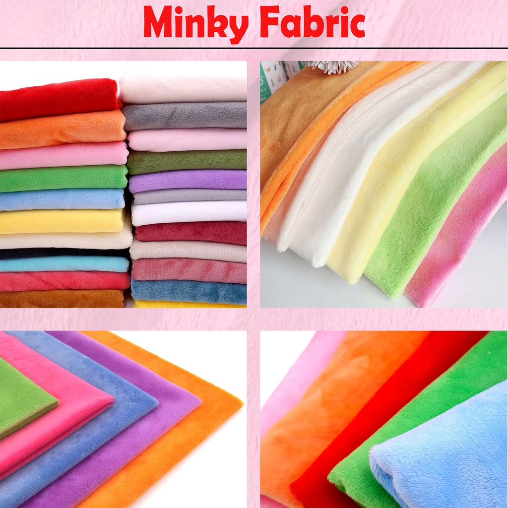 Minky Fabric | Plush, Super Soft, Cuddle | Solid Minky | by the Yard | 60" Wide | Baby Blanket, Change Station Cover