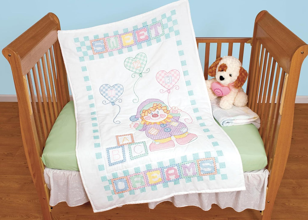 Dreams Clown Quilt Crib Top 40x60