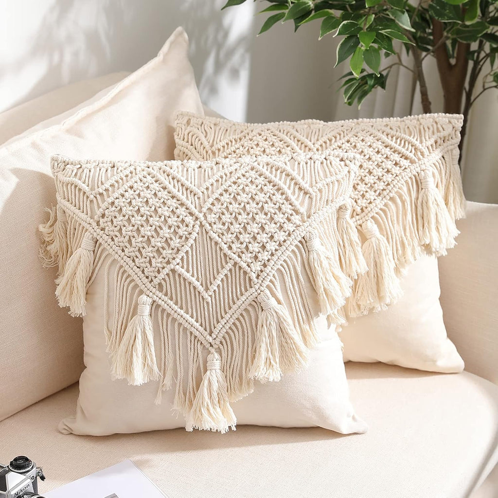 Cushion Covers Macrame Cushion Cover Woven Boho Cushion Cover