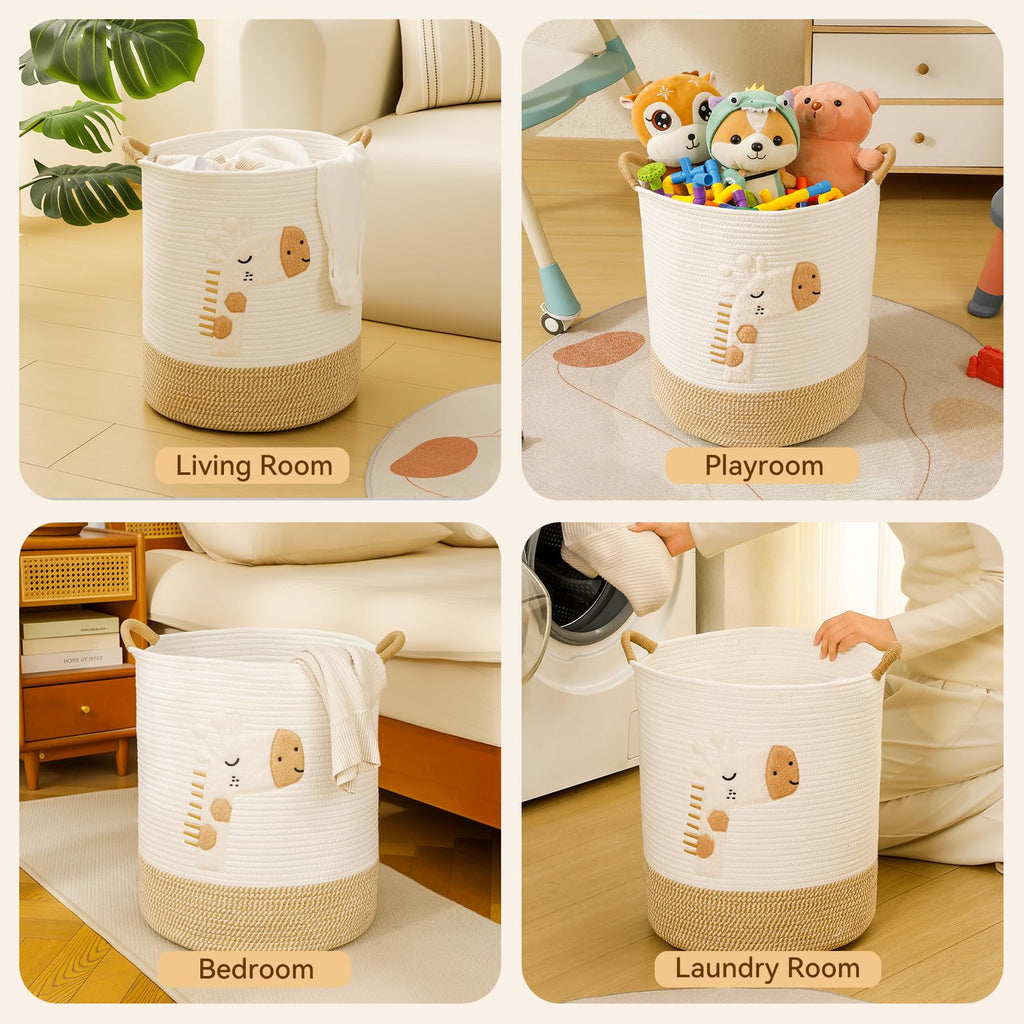 51L Baby Hamper Giraffe Laundry Basket Stuffed Animal Storage