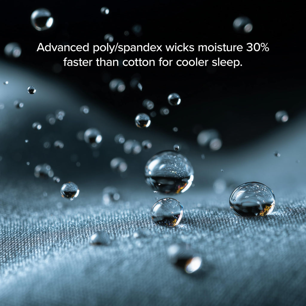 Cooling Performance Jersey Knit Stretch Sheet Set (, Grey)