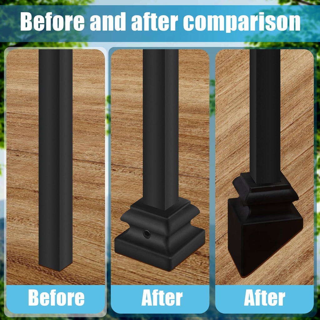 Angle Adjustable Connectors for 1/2" Staircase Hollow Square Balusters -100 Pack