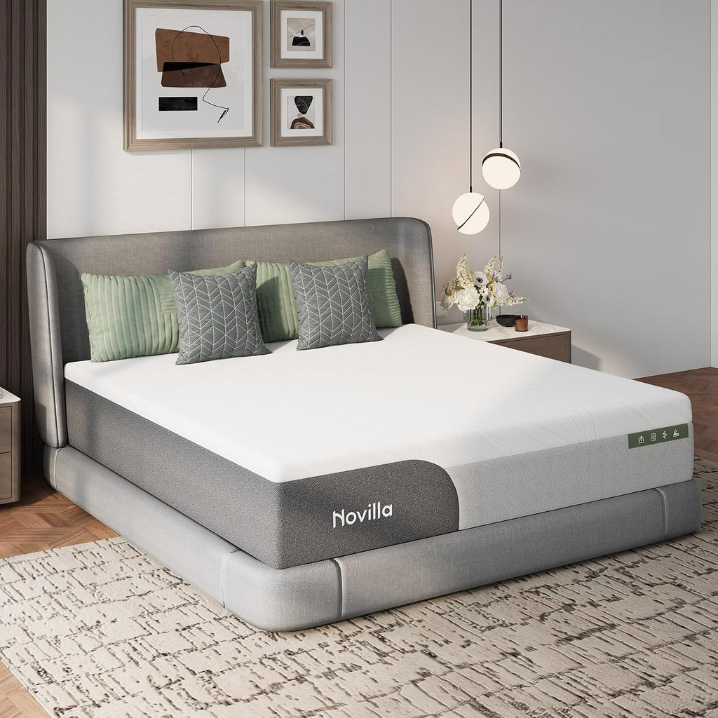 Bliss Cooling Queen Size Mattress, 12 Inch Gel-Infused Memory Foam | Mattress Queen Size in a Box with Cool-Touch
