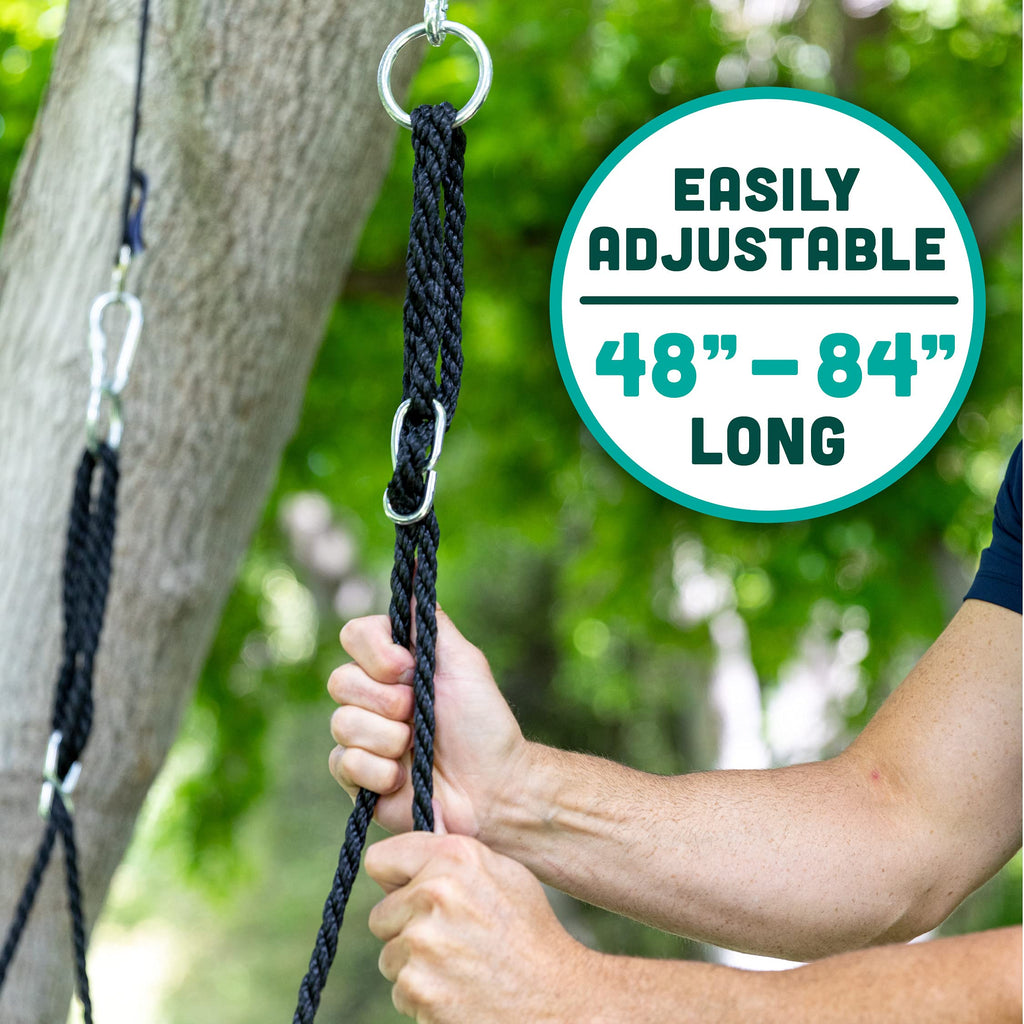 Flying Squirrel Giant Rope Swing - 40" Saucer Tree Swing- Additions & Replacements for Active Outdoor Play Equipment