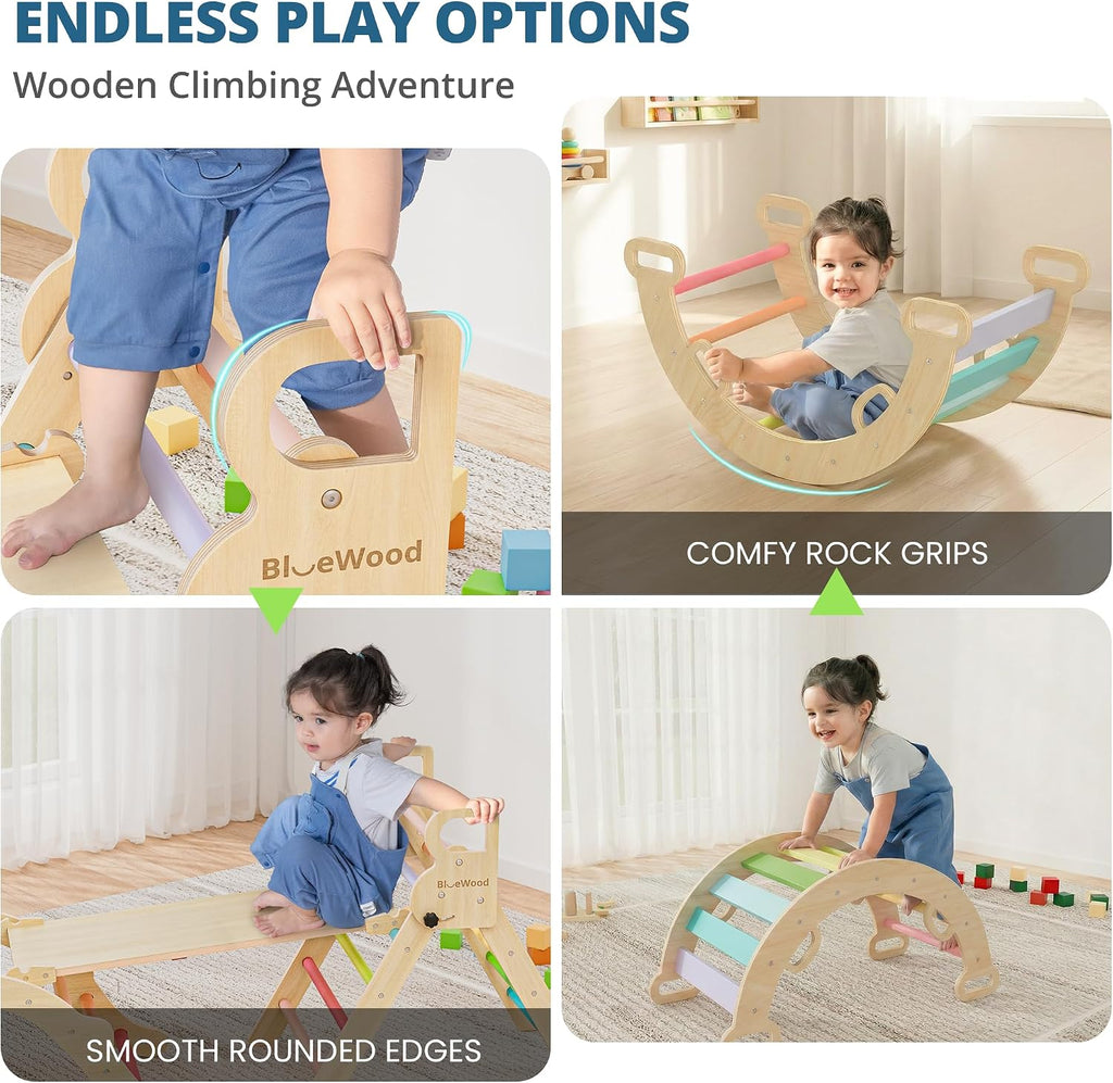 Triangle Set, Toddler Climbing Toys Indoor 7in1 Foldable