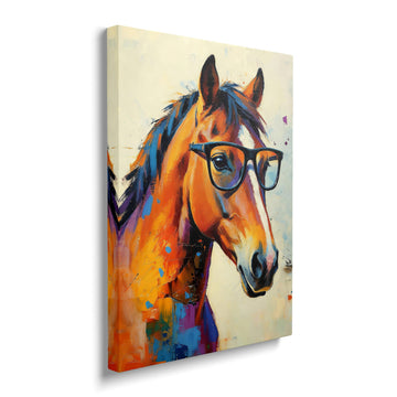 Colorful Horse Canvas Wall Art Funny Painting Wall Decor Artwork 20"x24"