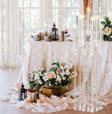 Tessco 4 Set 9 Arm Acrylic Candelabra Candle Holder 42.5'' Clear Candelabra Centerpieces, Candlesticks Holder with