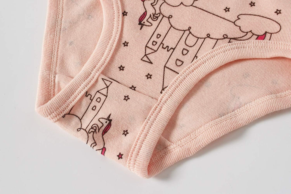 Girls' Pure Cotton Panties Soft Underwear