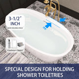 59" Acrylic Free Standing Tub, Stand Alone Tub, Freestanding Bathtub, Soaking Bathtub, cUPC Certified, YL(Glossy White)