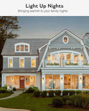 Dusk to Dawn Outdoor Lighting Fixture for House, Black Exterior Wall Light Wall Mount Sconce with Tempered Glass
