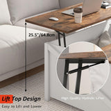 Lift Top Coffee Table with Storage, 31.5" Farmhouse Coffee Table