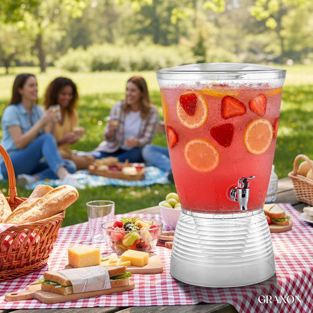 Drink Dispenser for Parties (2.5 Gallon) for Countertop (3 Pack) - Set of 3