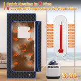 Slendor Portable Sauna, Steam Sauna for Home, Sauna Box with 3L Steamer, Sauna Tent with Folding Chair