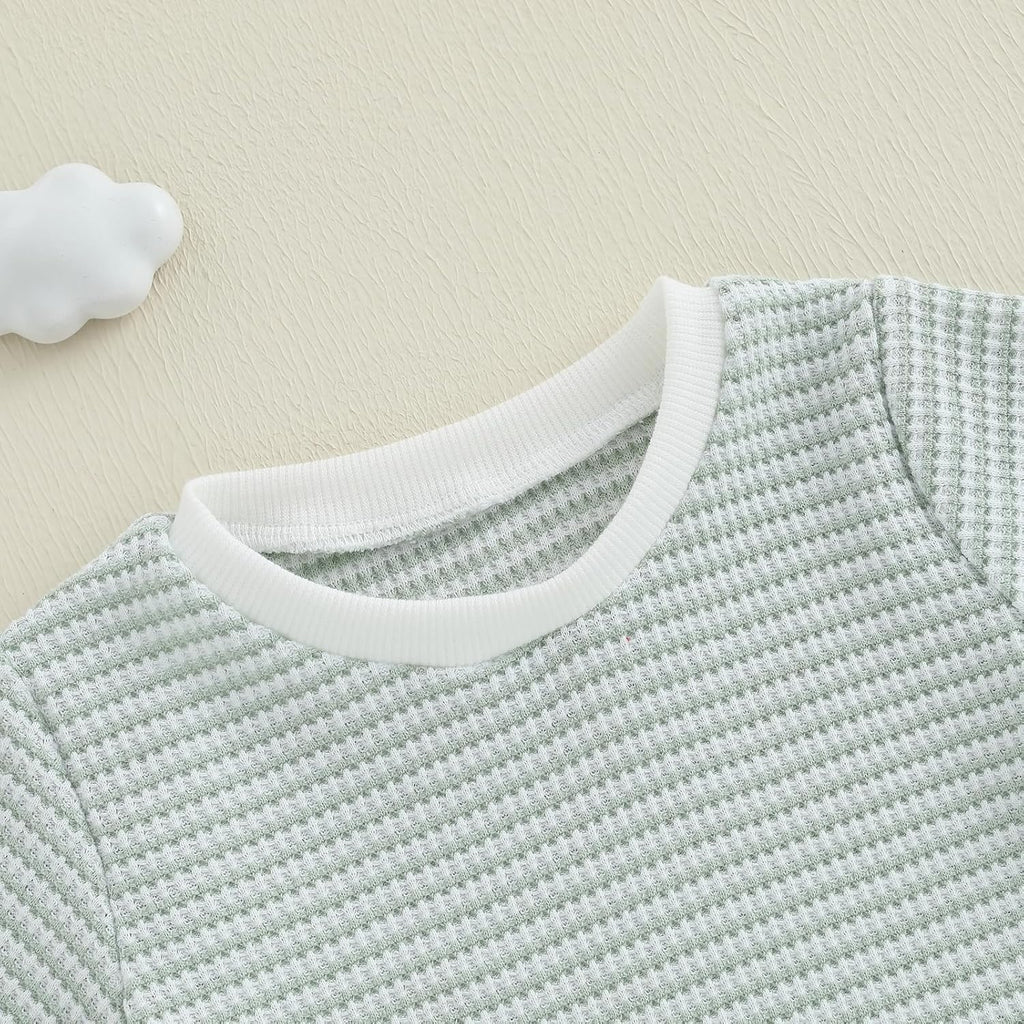 Baby Boy Summer Outfit Striped T-shirt Toddler Boy Summer Clothes 6 12 2 3 4 Kids Boy Short Set