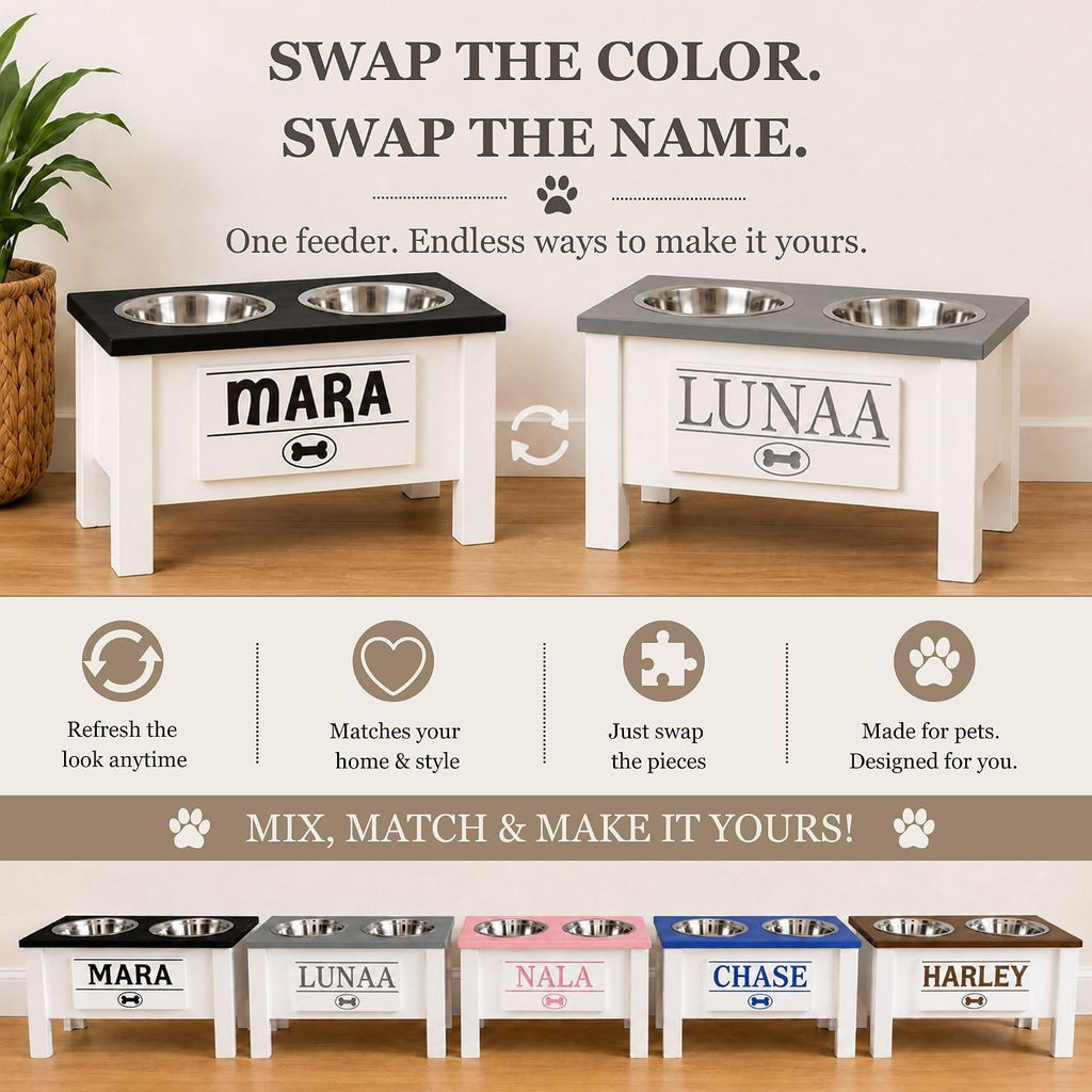 Elevated Dog Bowls for Large Dogs, Personalized Food Stand for Large Breed