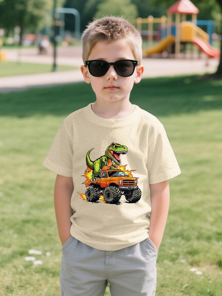 Boys Graphic T-Shirt, Cotton Short Sleeve Shirt for Kid