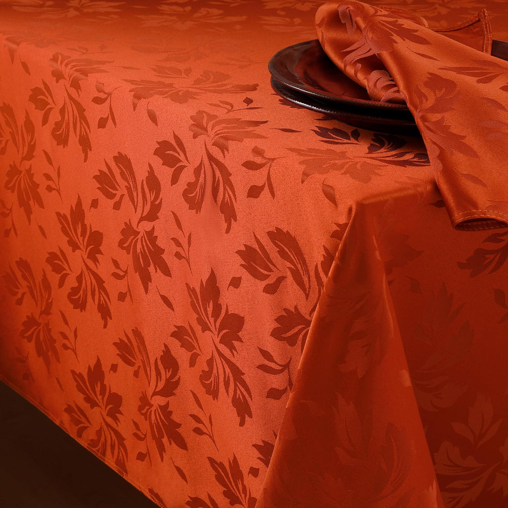 Fall Jacquard Dinner Napkins, Thanksgiving Table Decor
