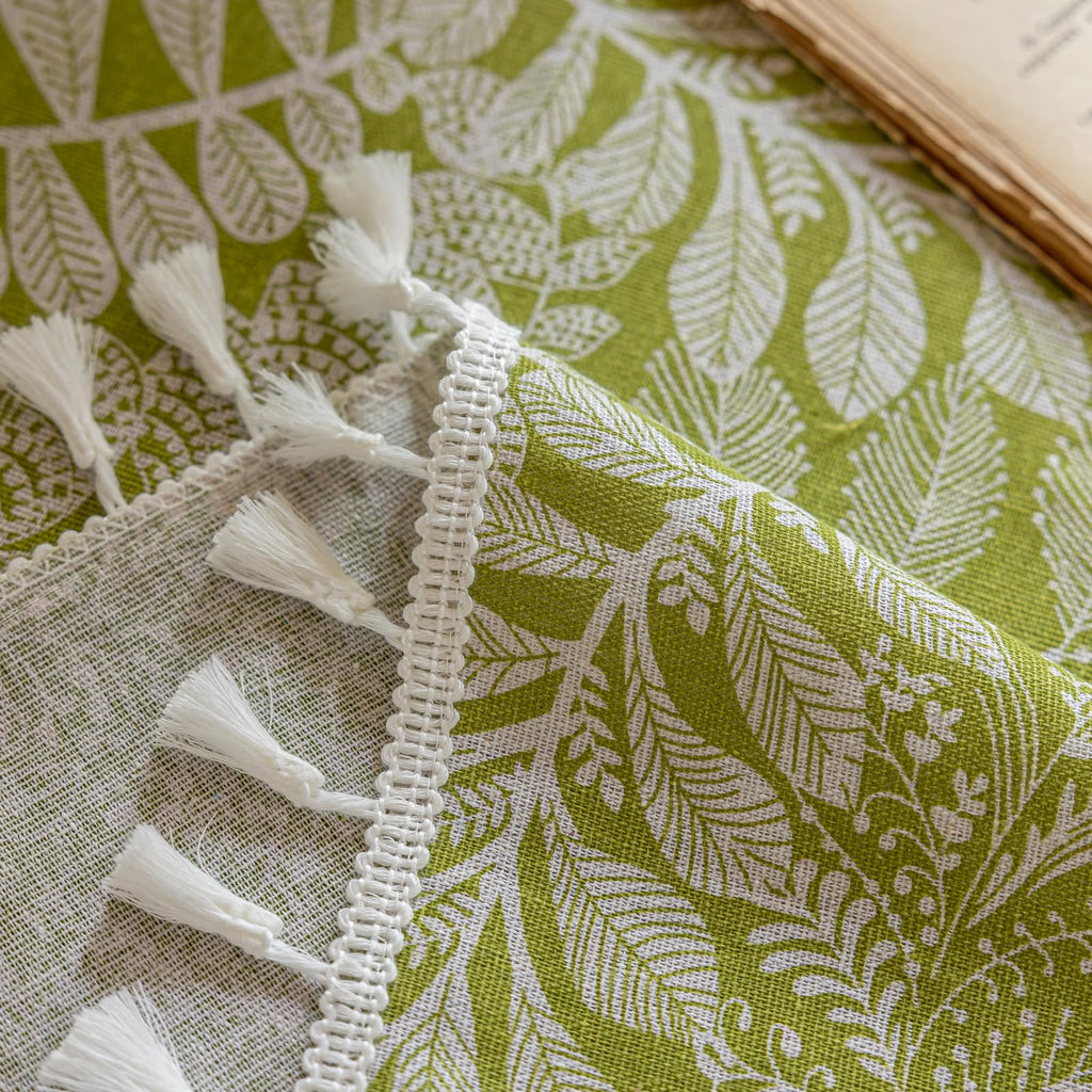 Cotton Linen Tablecloth for Rectangle Tables 78x54 Inch