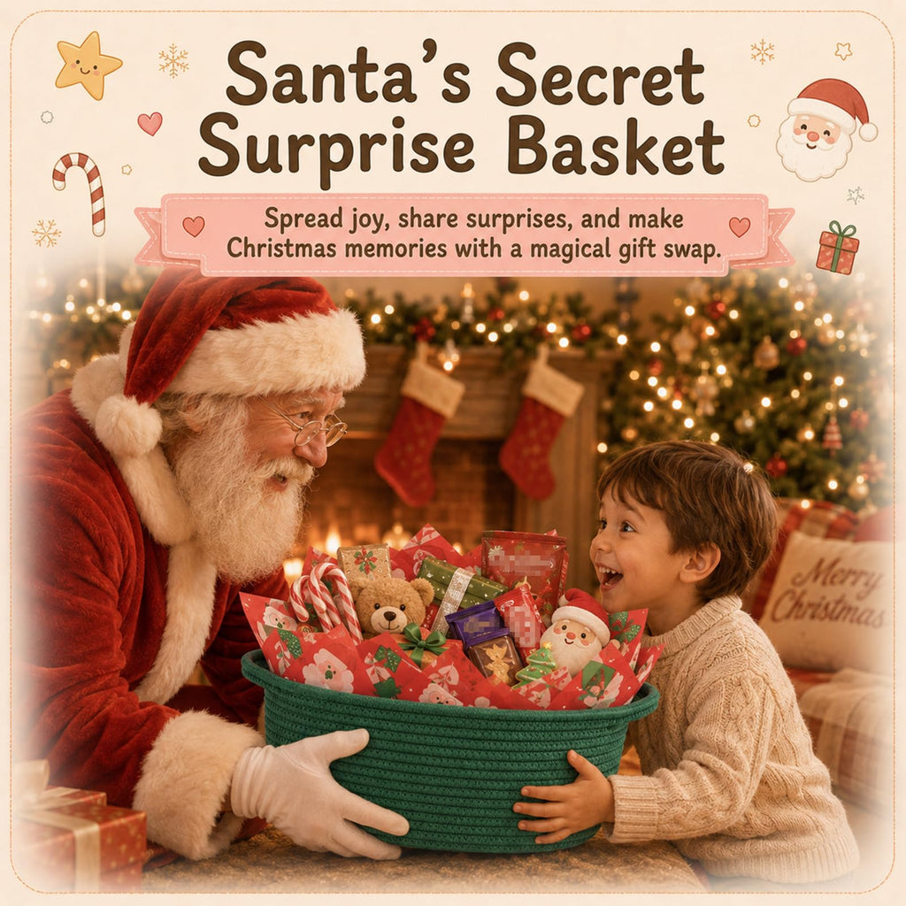Empty Gift Basket with Wrap Tissue Paper for Holiday DIY Presents