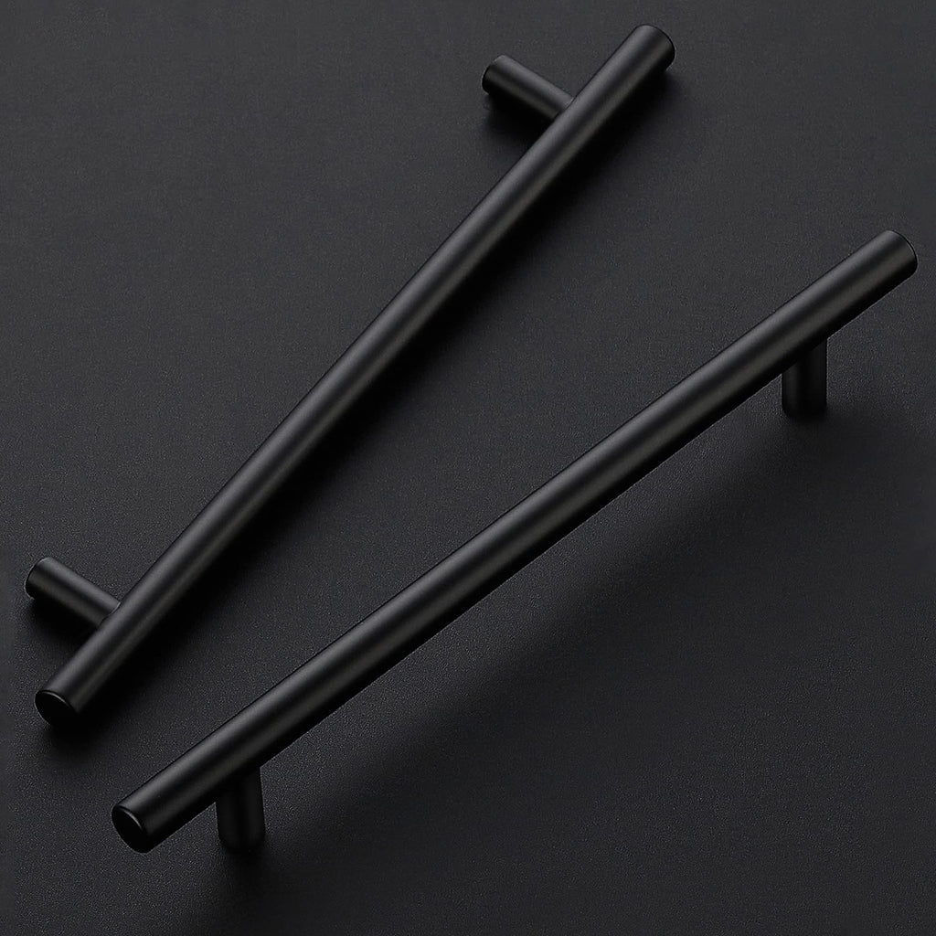 Cabinet Pulls,10" Length,7-1/2" Hole Center,Matte Black,20 Pack