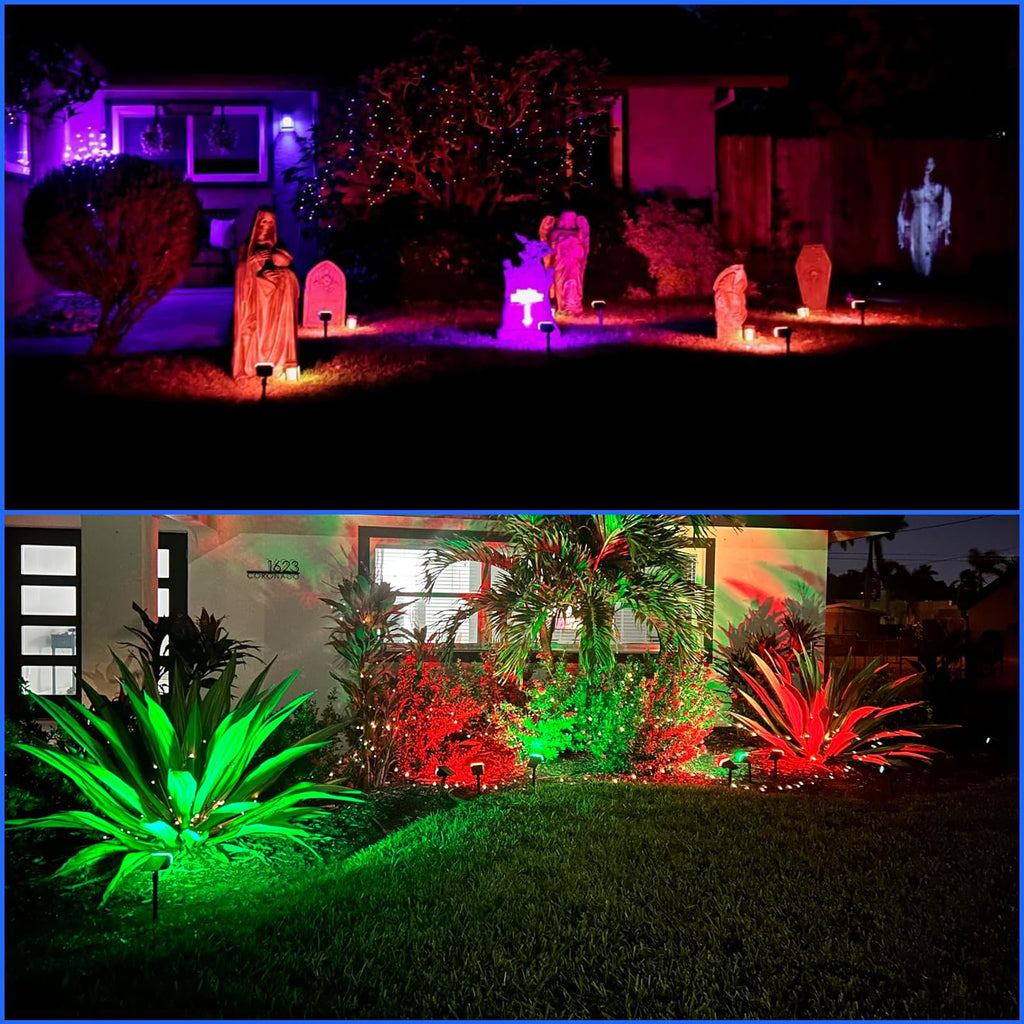 Solar Spot Lights Outdoor Waterproof,Landscape Spotlight Multicolor