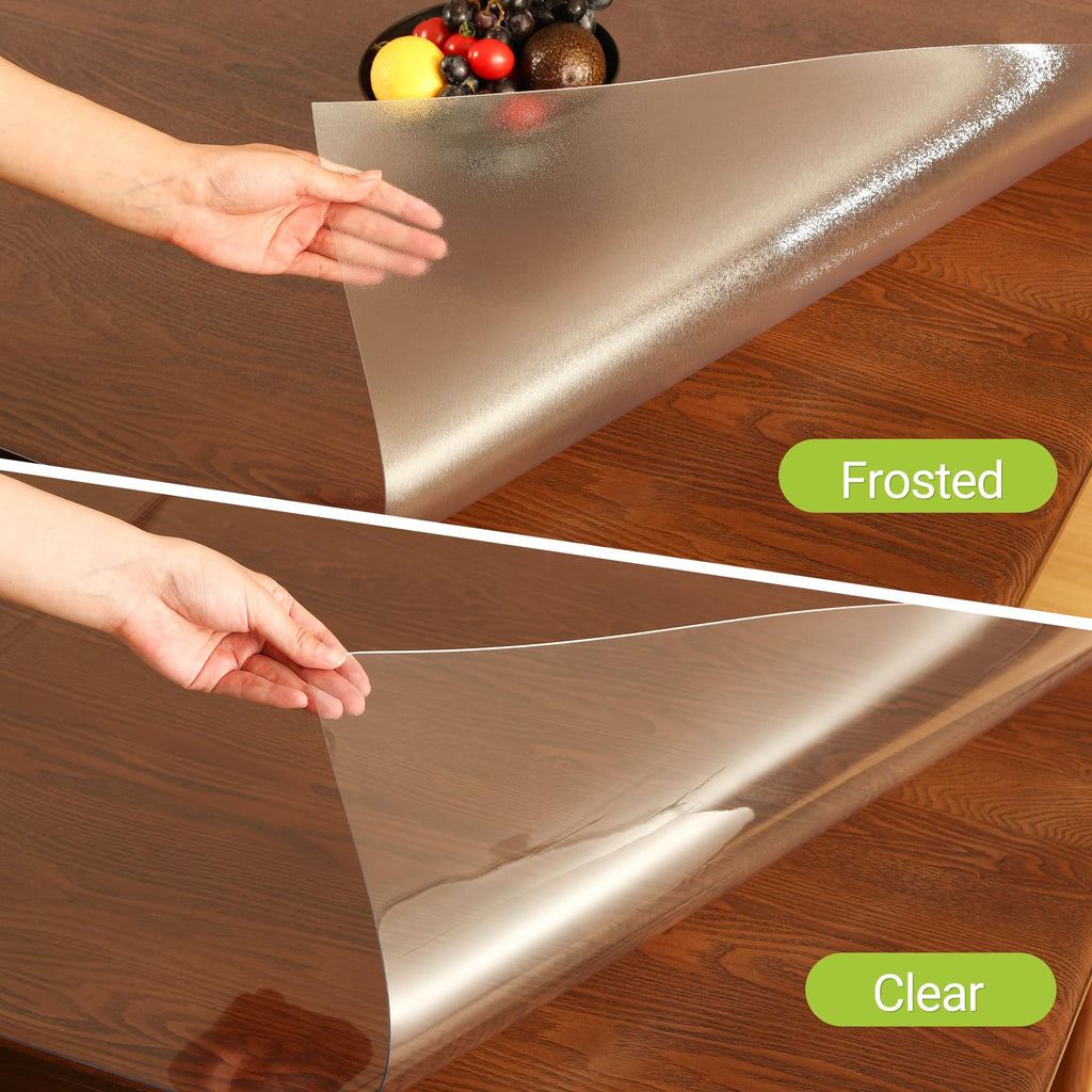 Clear Plastic Table Cover Protector 40 x 78'', 2.0mm Desk Mat
