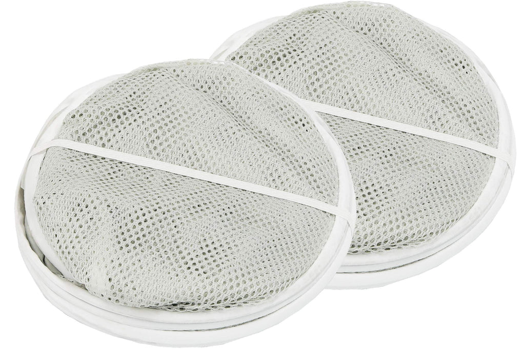 Mesh Pop-Up Laundry Hamper with Side Pocket, 2 Pack, Gray
