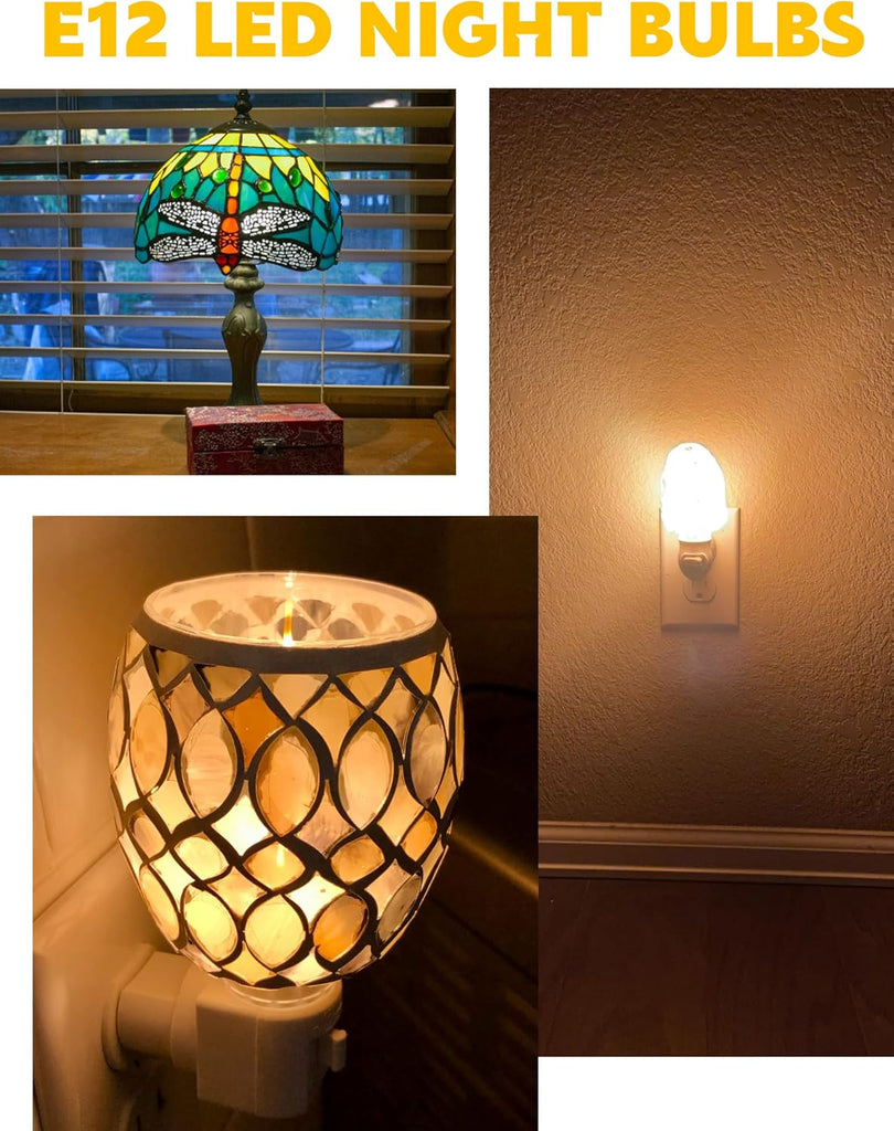 E12 C7 LED Night Light Bulbs 1W, 2700K Warm, 7W&15W Incandescent Equivalent